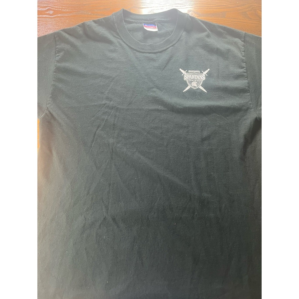 Y2K Michigan State Spartans College Football Black Champion Shirt Size Large